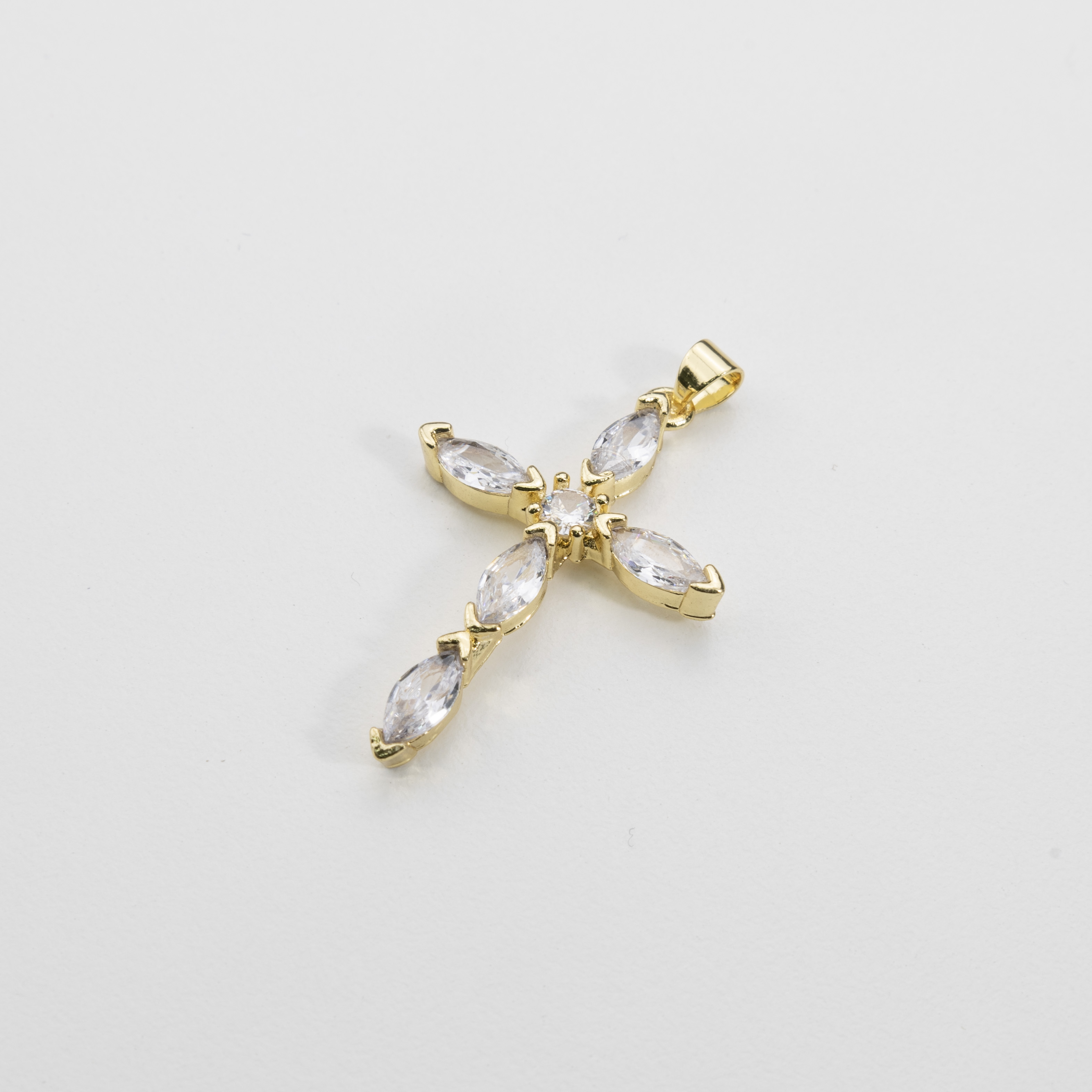 18714 Cross Pendant with Clear Crystal 